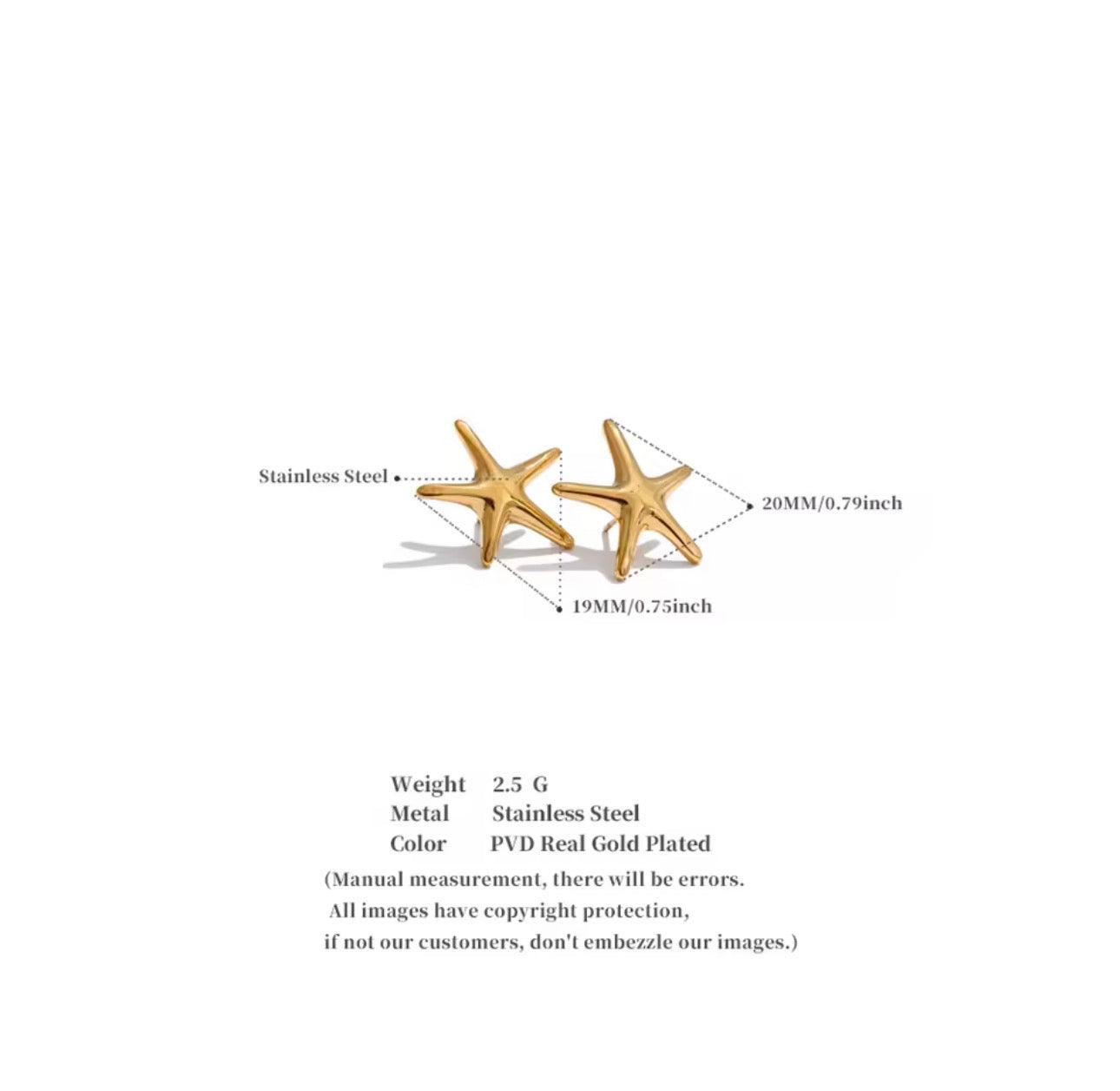 STARFISH GLOW EARRINGS