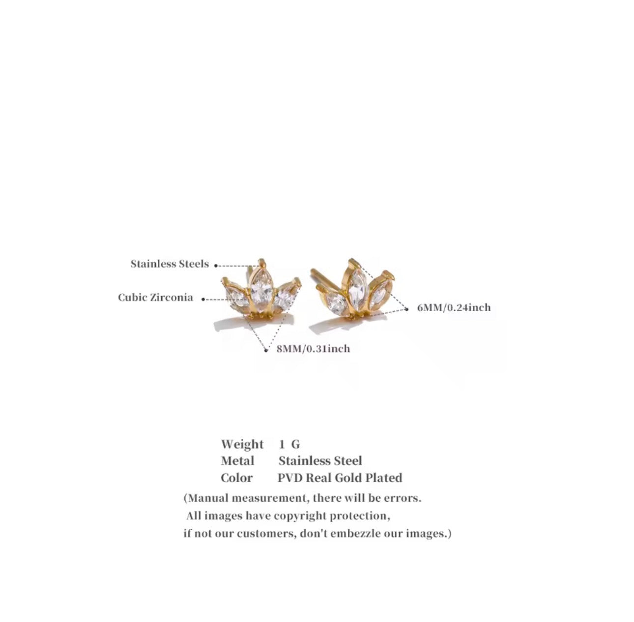 MARQUISE CRYSTAL EARRINGS