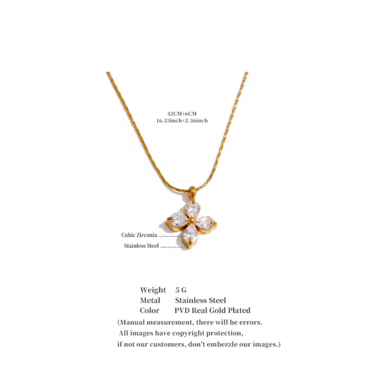 MARQUISE FLOWER NECKLACE