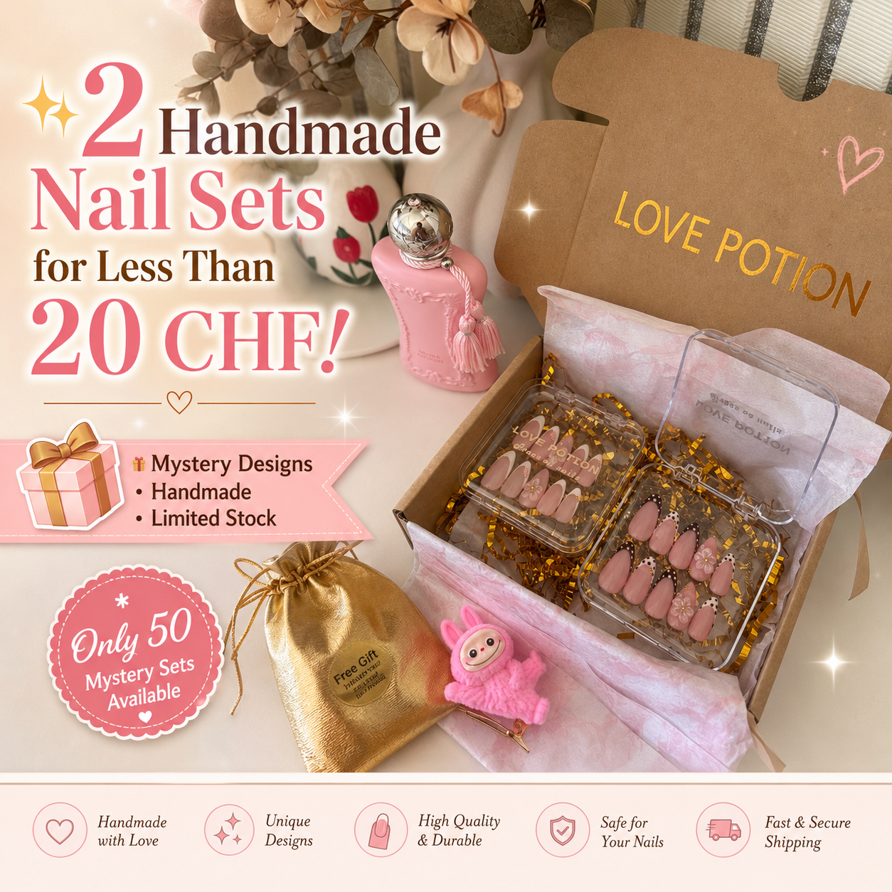 Handmade Press-on Nails Surprise Box