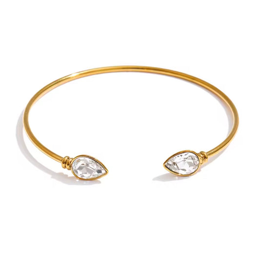 CRYSTAL TEARDROP BRACELET
