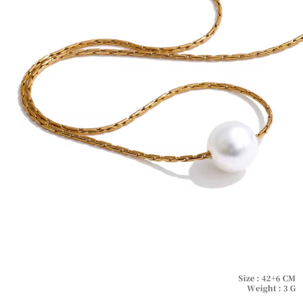 LUMINA PEARL GOLD NECKLACE