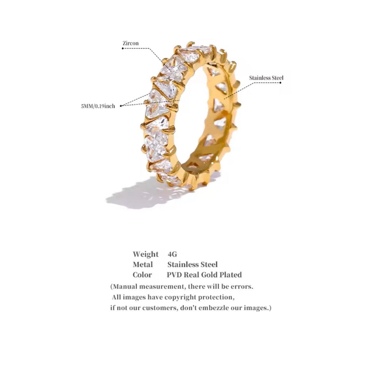 GLAMOUR HEART RING