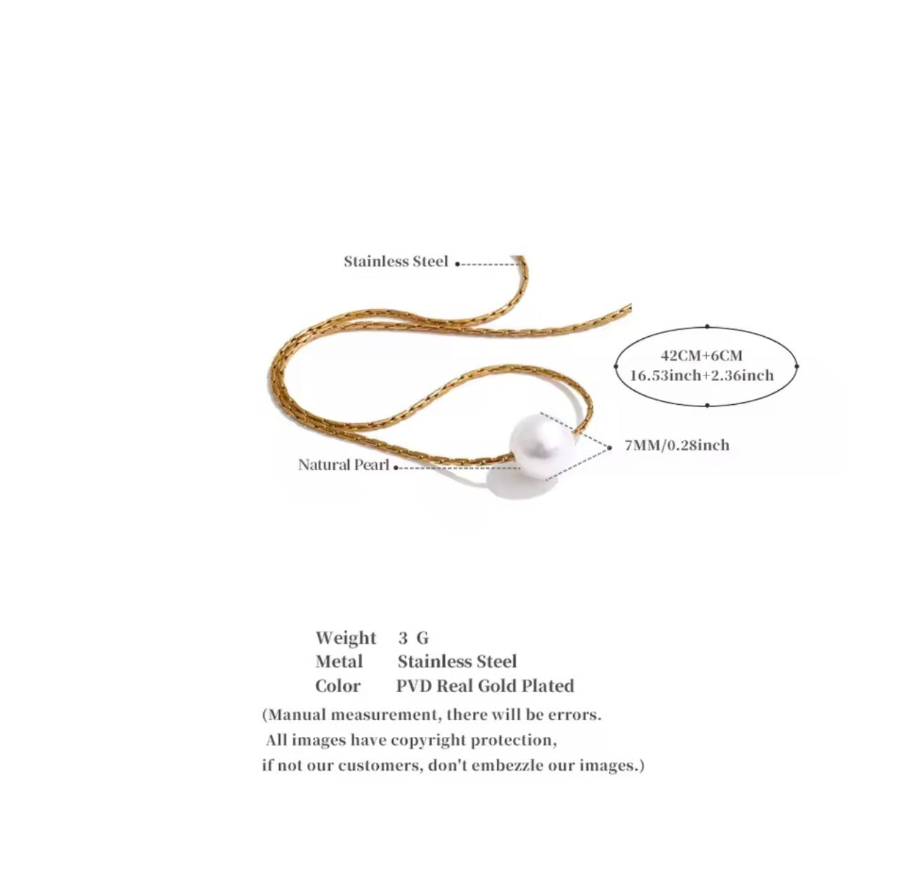LUMINA PEARL GOLD NECKLACE