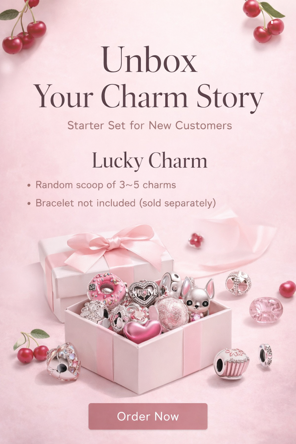 Lucky scoop charm bracelets