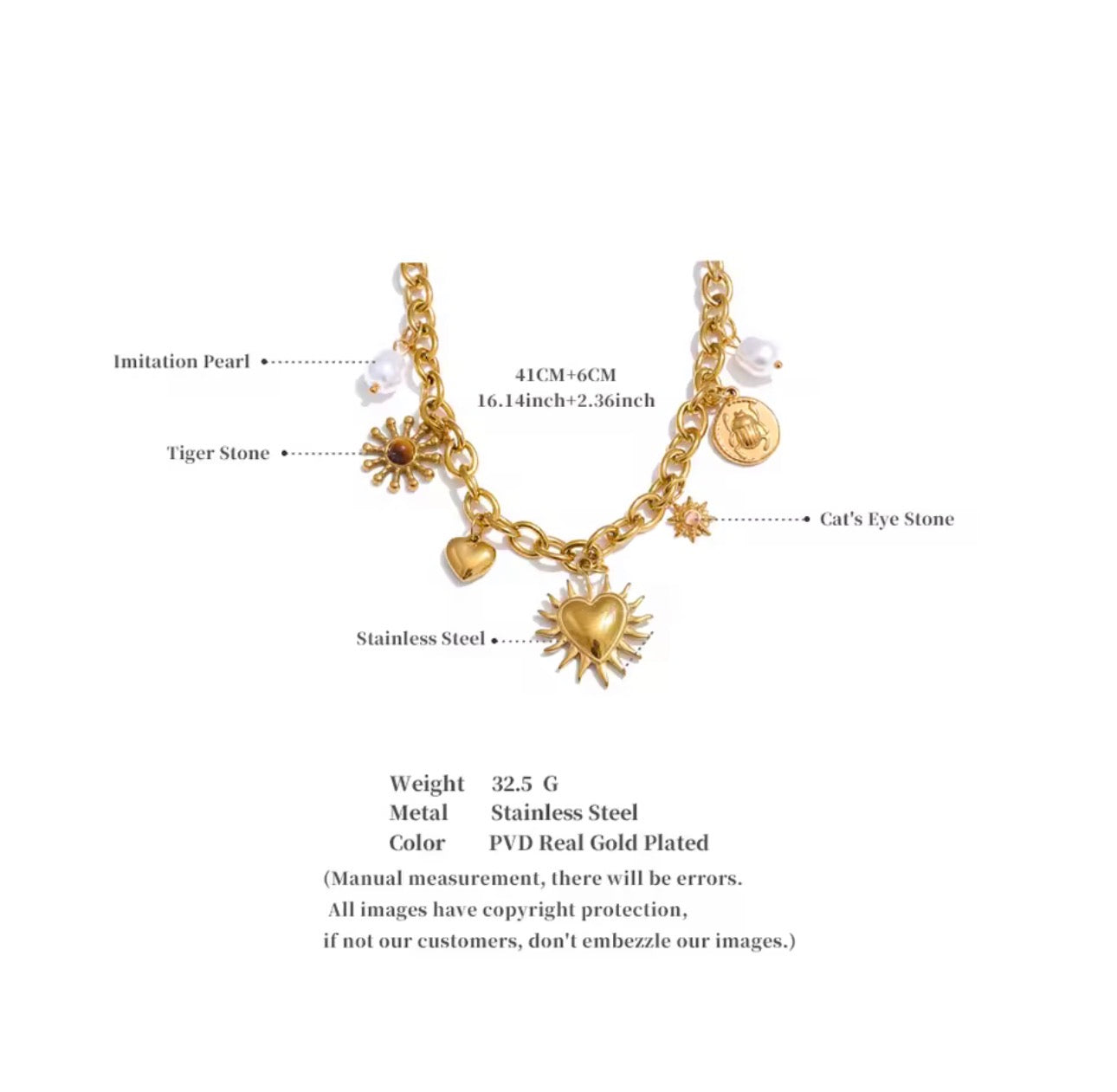 THE CELESTIAL RADIANCE CHARM NECKLACE