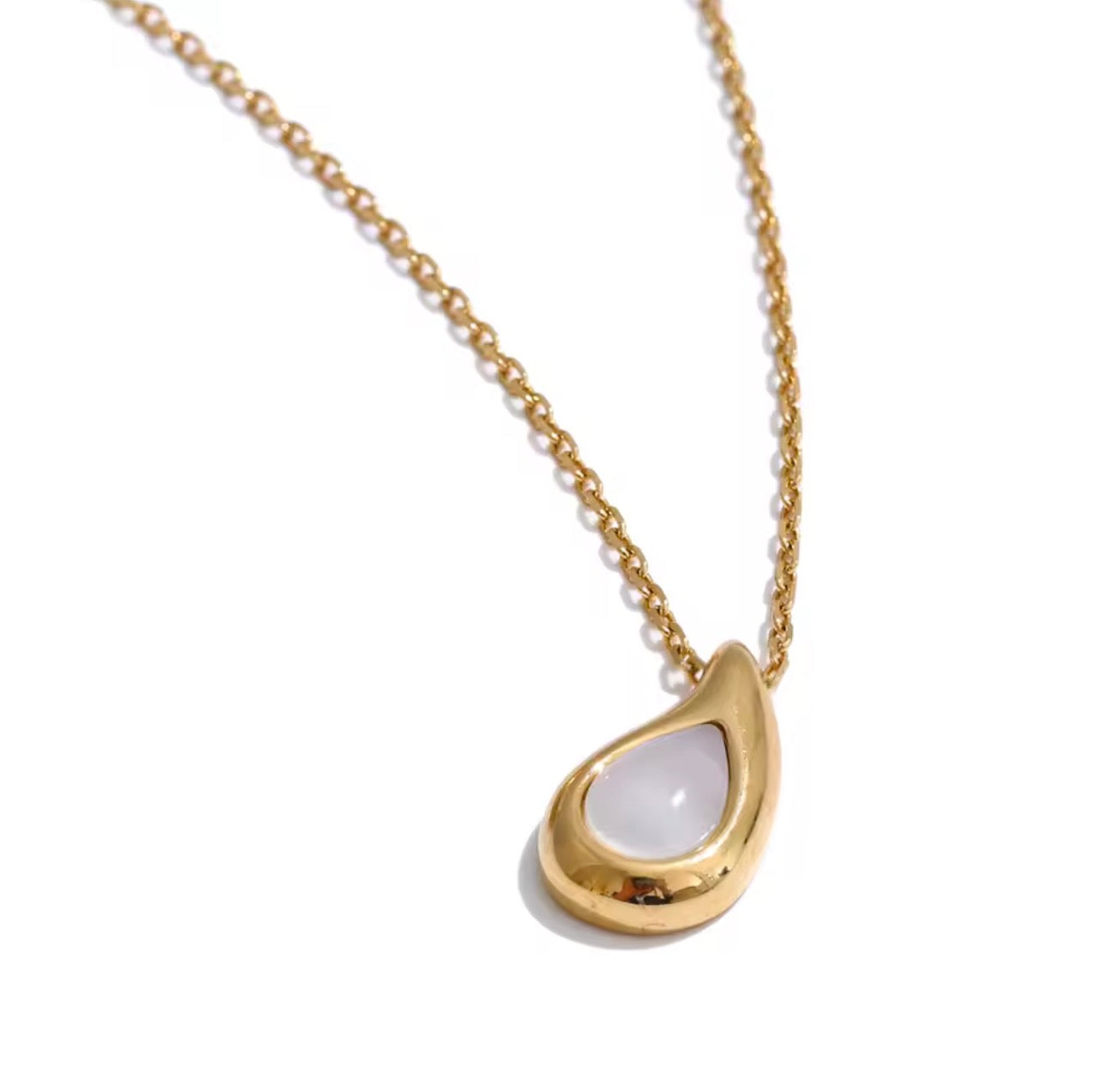 TEARDROP SHELL GOLD SET