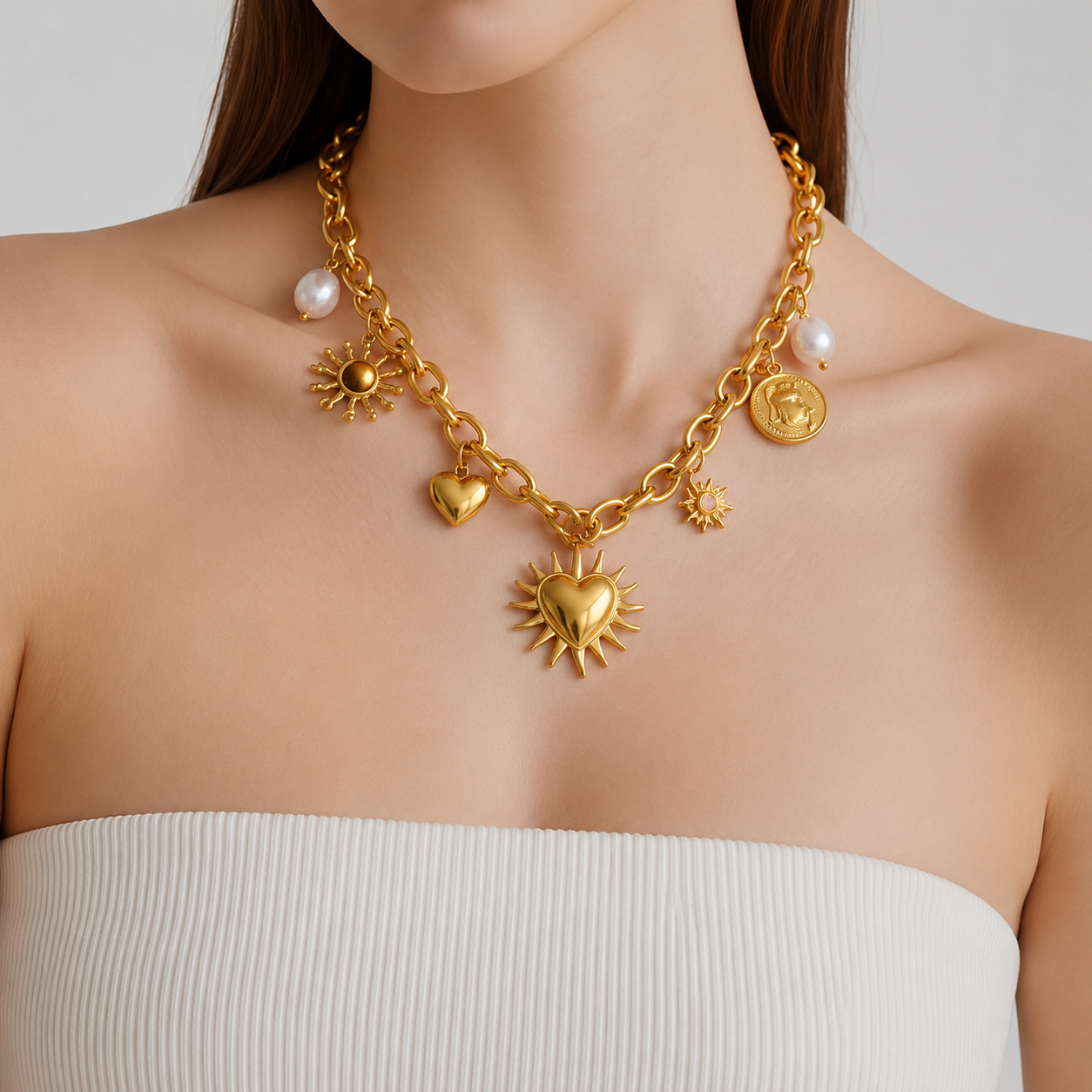 THE CELESTIAL RADIANCE CHARM NECKLACE