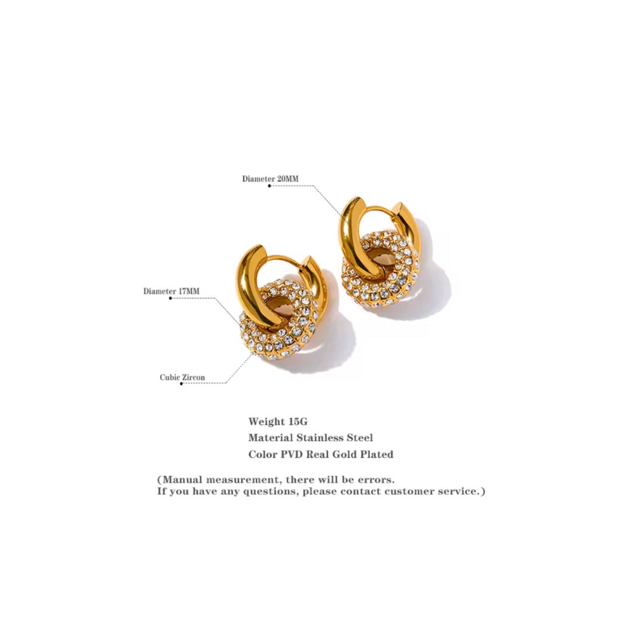 PAVE-SET HOOP EARRINGS