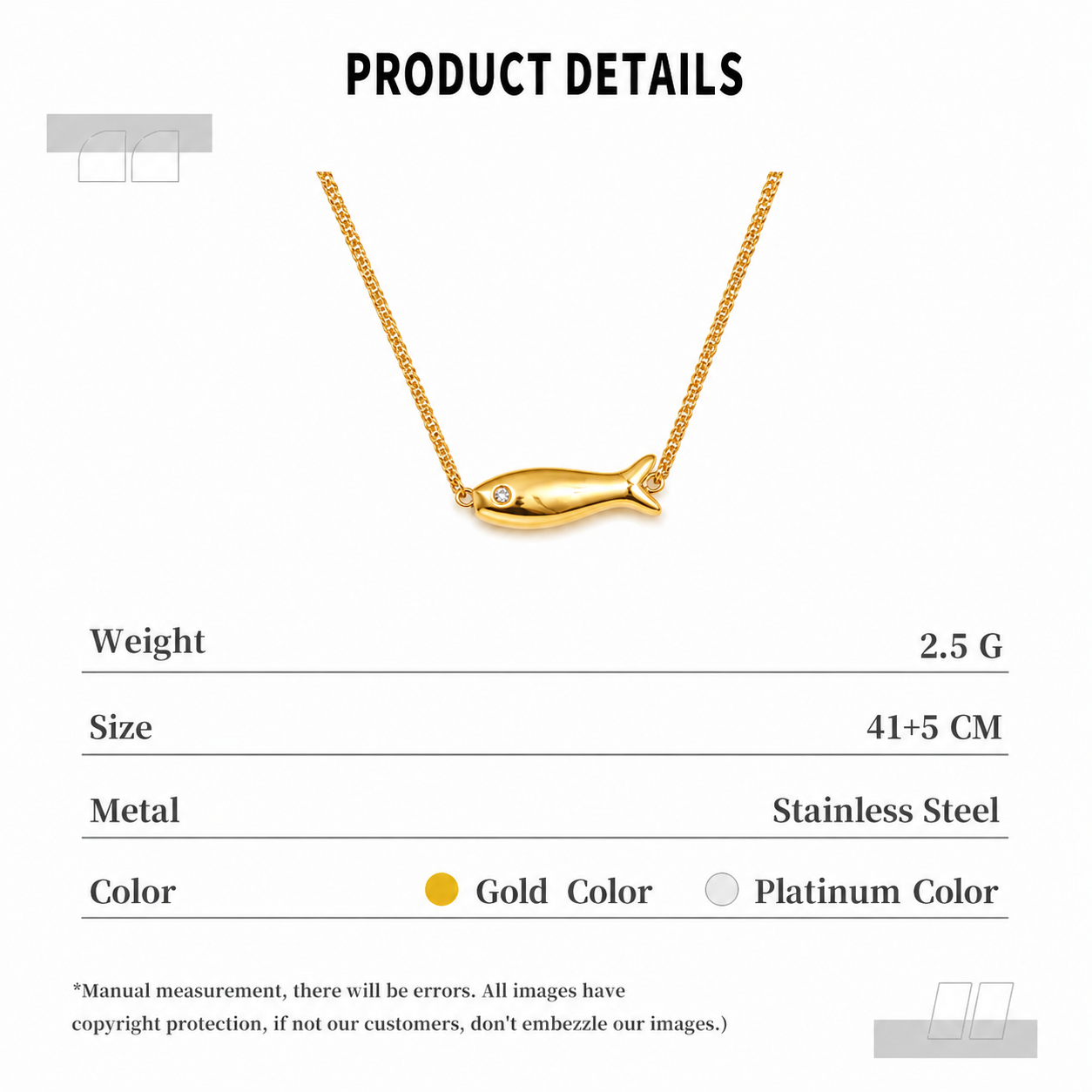 AURELIA FISH NECKLACE